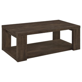 Pavone Dark Rustic Mango Coffee Table by Coaster at Eve Furniture