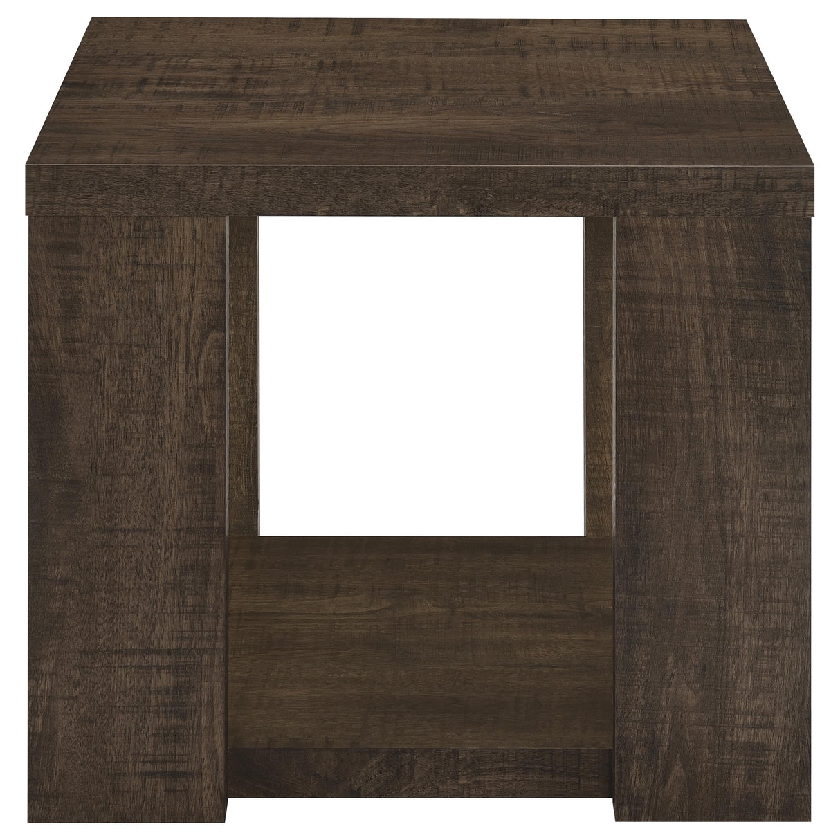 Pavone Dark Rustic Mango End Table by Coaster at Eve Furniture