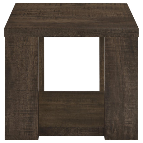 Pavone Dark Rustic Mango End Table by Coaster at Eve Furniture