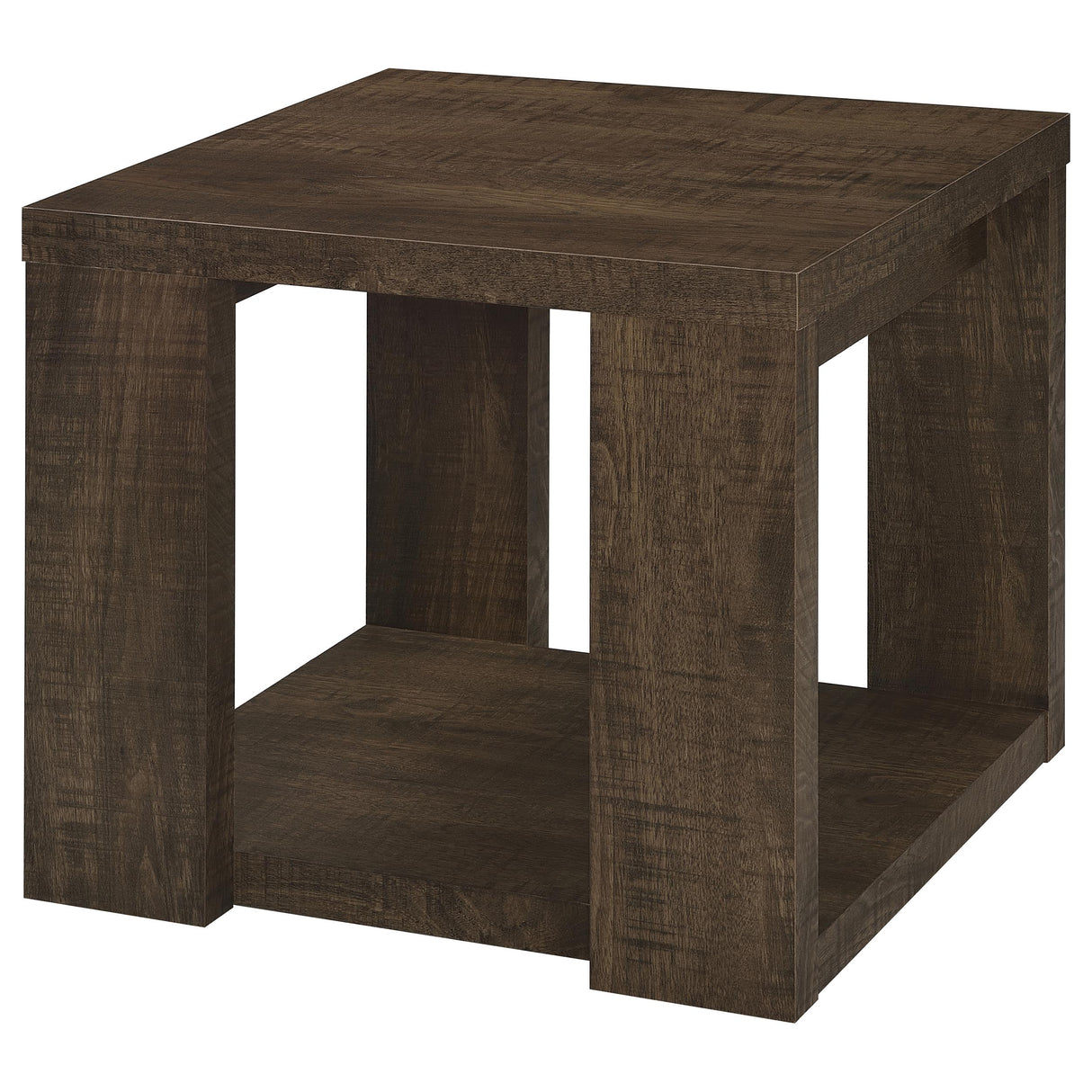 Pavone Dark Rustic Mango End Table by Coaster at Eve Furniture