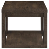 Pavone Dark Rustic Mango End Table by Coaster at Eve Furniture
