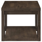 Pavone Dark Rustic Mango End Table by Coaster at Eve Furniture