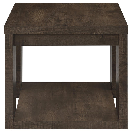 Pavone Dark Rustic Mango End Table by Coaster at Eve Furniture