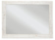 Paxberry Whitewash Bedroom Mirror (Mirror Only) by Ashley at Eve Furniture