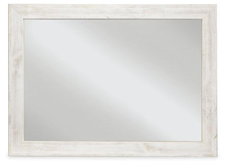Paxberry Whitewash Bedroom Mirror (Mirror Only) by Ashley at Eve Furniture