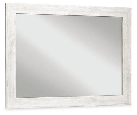 Paxberry Whitewash Bedroom Mirror (Mirror Only) by Ashley at Eve Furniture
