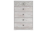Paxberry Whitewash Chest of Drawers by Ashley at Eve Furniture