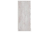 Paxberry Whitewash Chest of Drawers by Ashley at Eve Furniture