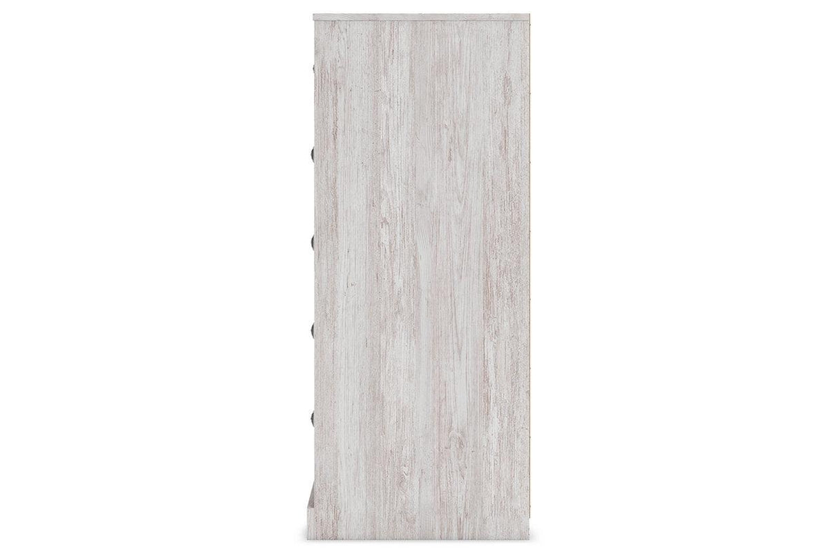 Paxberry Whitewash Chest of Drawers by Ashley at Eve Furniture