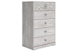 Paxberry Whitewash Chest of Drawers by Ashley at Eve Furniture