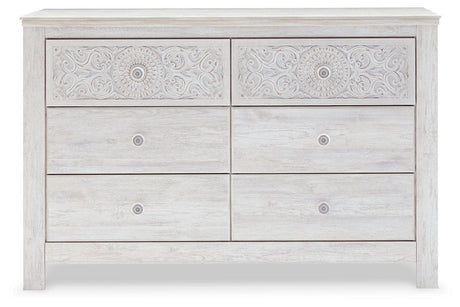 Paxberry Whitewash Dresser by Ashley at Eve Furniture