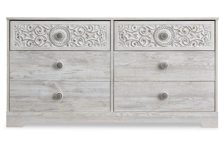 Paxberry Whitewash Dresser by Ashley at Eve Furniture