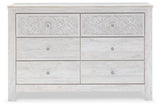 Paxberry Whitewash Dresser by Ashley at Eve Furniture