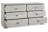 Paxberry Whitewash Dresser by Ashley at Eve Furniture