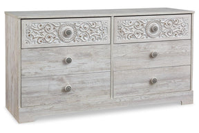 Paxberry Whitewash Dresser by Ashley at Eve Furniture