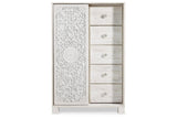 Paxberry Whitewash Dressing Chest by Ashley at Eve Furniture