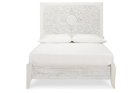 Paxberry Whitewash Full Panel Bed by Ashley at Eve Furniture