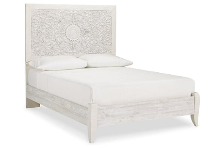 Paxberry Whitewash Full Panel Bed by Ashley at Eve Furniture