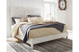 Paxberry Whitewash King Panel Bed by Ashley at Eve Furniture