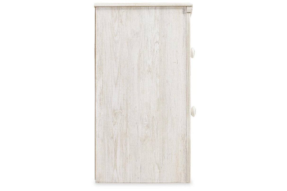 Paxberry Whitewash Nightstand by Ashley at Eve Furniture