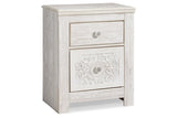 Paxberry Whitewash Nightstand by Ashley at Eve Furniture