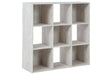 Paxberry Whitewash Nine Cube Organizer by Ashley at Eve Furniture