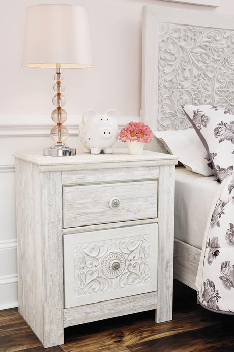 Paxberry Whitewash Panel Bedroom Set by Ashley at Eve Furniture