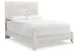 Paxberry Whitewash Queen Panel Bed by Ashley at Eve Furniture