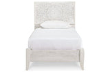 Paxberry Whitewash Twin Panel Bed by Ashley at Eve Furniture