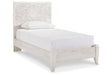 Paxberry Whitewash Twin Panel Bed by Ashley at Eve Furniture