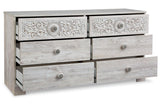 Paxberry Whitewash Dresser by Ashley at Eve Furniture