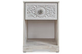 Paxberry Whitewash Nightstand by Ashley at Eve Furniture