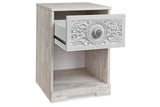 Paxberry Whitewash Nightstand by Ashley at Eve Furniture