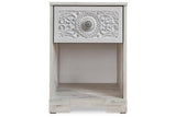 Paxberry Whitewash Nightstand by Ashley at Eve Furniture