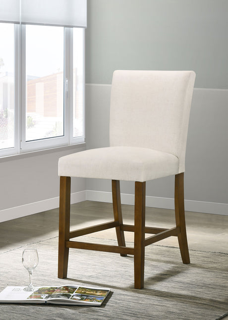 Paxton Beige Upholstered Counter Height Dining Chair (Set of 2) by Coaster at Eve Furniture