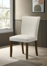 Paxton Beige Upholstered Dining Side Chair, Set of 2 by Coaster at Eve Furniture