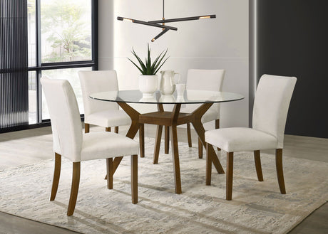 Paxton Brown / Beige 5-Piece Dining Room Set by Coaster at Eve Furniture
