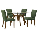 Paxton Brown / Green 5-Piece Dining Room Set by Coaster at Eve Furniture