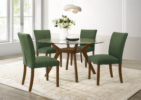 Paxton Brown / Green 5-Piece Dining Room Set by Coaster at Eve Furniture