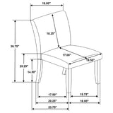 Paxton Brown / Grey 5-Piece Dining Room Set by Coaster at Eve Furniture