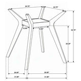Paxton Green 5-piece Round Glass Top Counter Height Dining Set by Coaster at Eve Furniture
