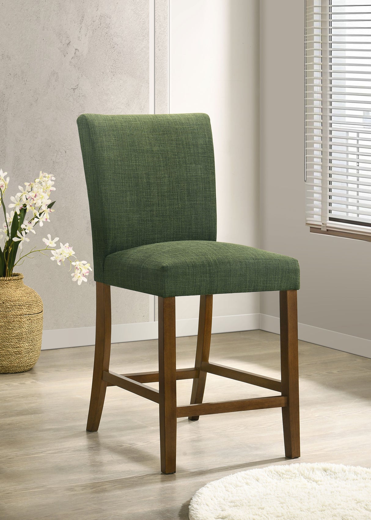 Paxton Green Upholstered Counter Height Dining Chair (Set of 2) by Coaster at Eve Furniture