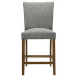 Paxton Grey 5-piece Round Glass Top Counter Height Dining Set by Coaster at Eve Furniture