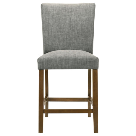 Paxton Grey 5-piece Round Glass Top Counter Height Dining Set by Coaster at Eve Furniture