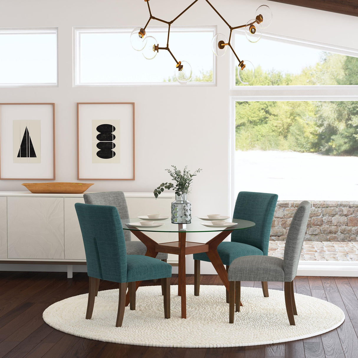 Paxton Grey Upholstered Dining Side Chair (Set of 2) by Coaster at Eve Furniture