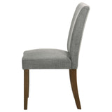 Paxton Grey Upholstered Dining Side Chair (Set of 2) by Coaster at Eve Furniture