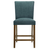 Paxton Teal Blue 5-piece Round Glass Top Counter Height Dining Set by Coaster at Eve Furniture