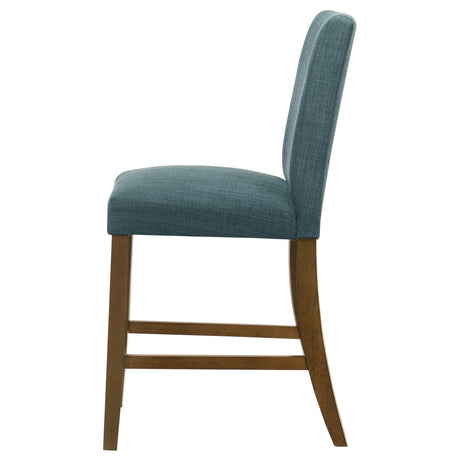 Paxton Upholstered Counter Height Dining Chair Teal Blue (Set of 2) by Coaster at Eve Furniture