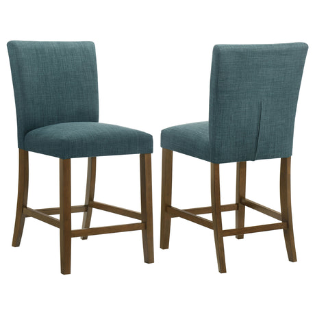Paxton Upholstered Counter Height Dining Chair Teal Blue (Set of 2) by Coaster at Eve Furniture