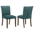 Paxton Upholstered Dining Side Chair Blue (Set of 2) by Coaster at Eve Furniture